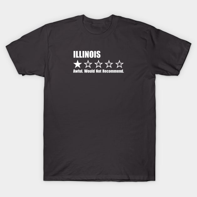 Illinois One Star Review T-Shirt by Rad Love